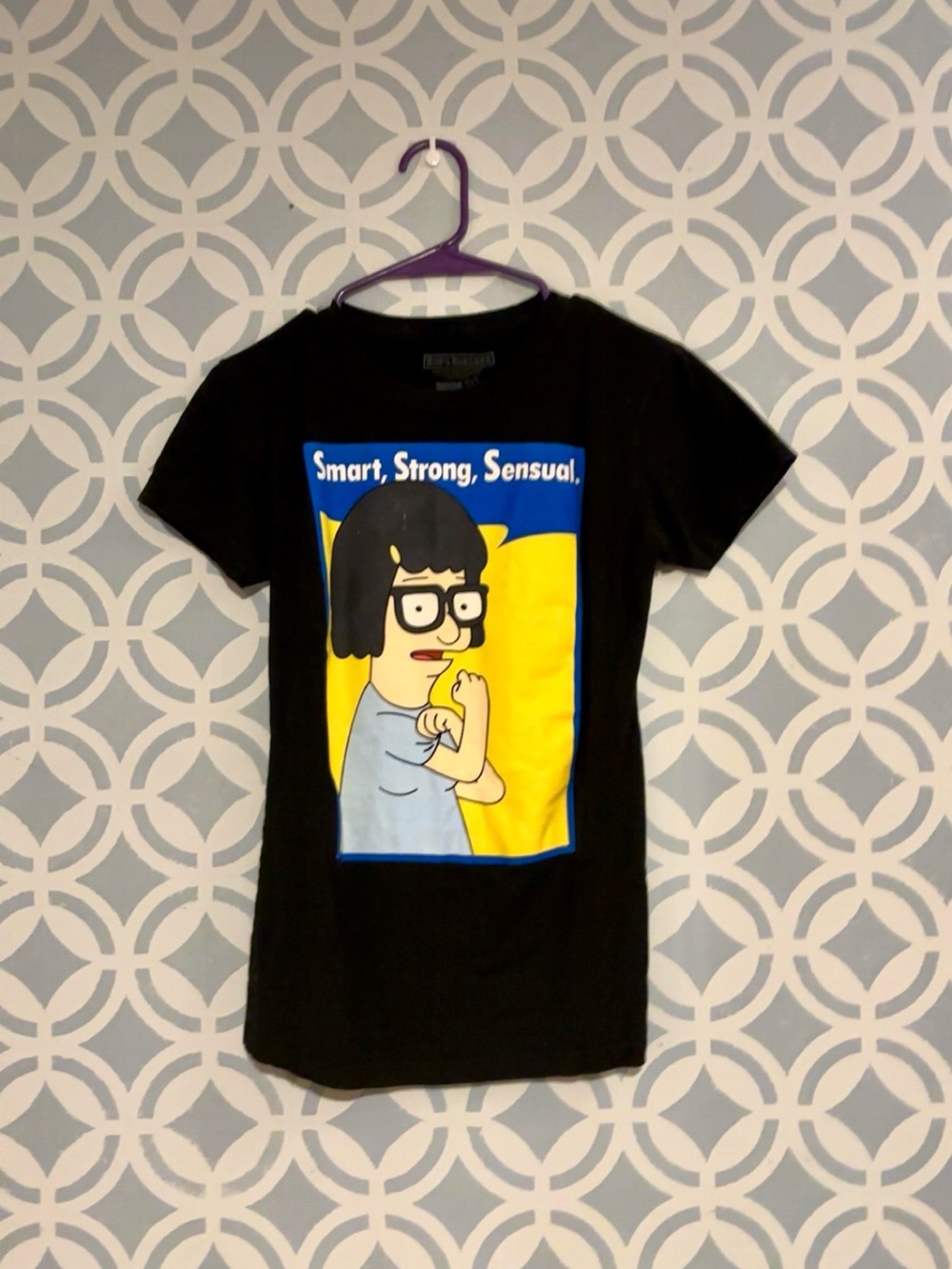 Ripple Junction Kids Black Tee with Yellow & Blue Cartoon Graphic